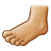 🦶🏼 foot: medium-light skin tone display on Samsung